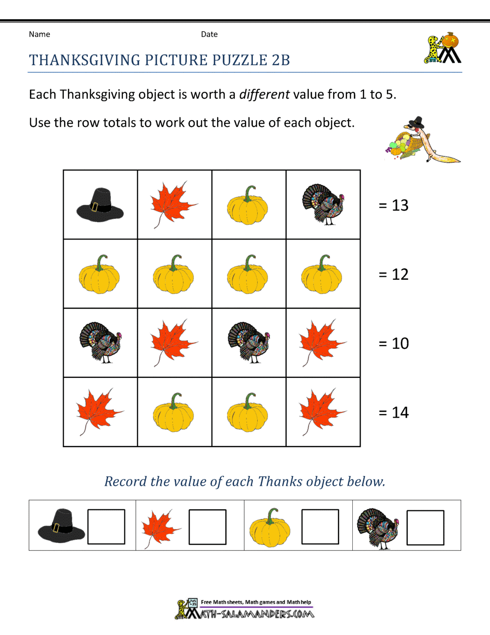 Free Printable Second Grade Worksheets