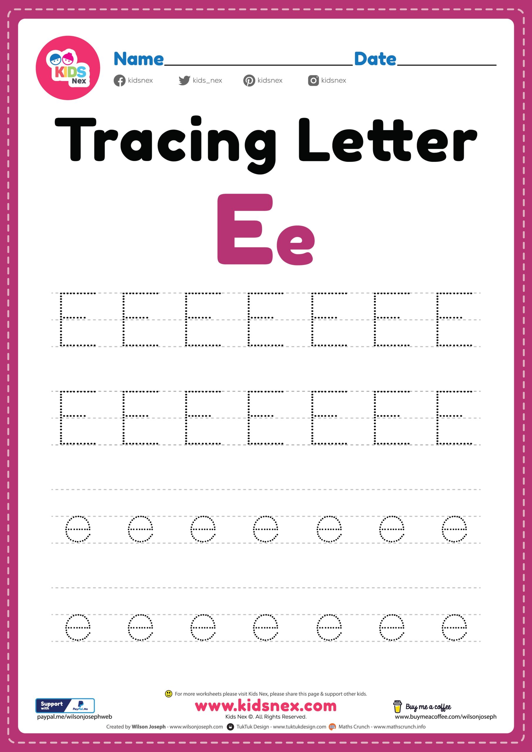 Free Printable Tracing Alphabet Worksheets