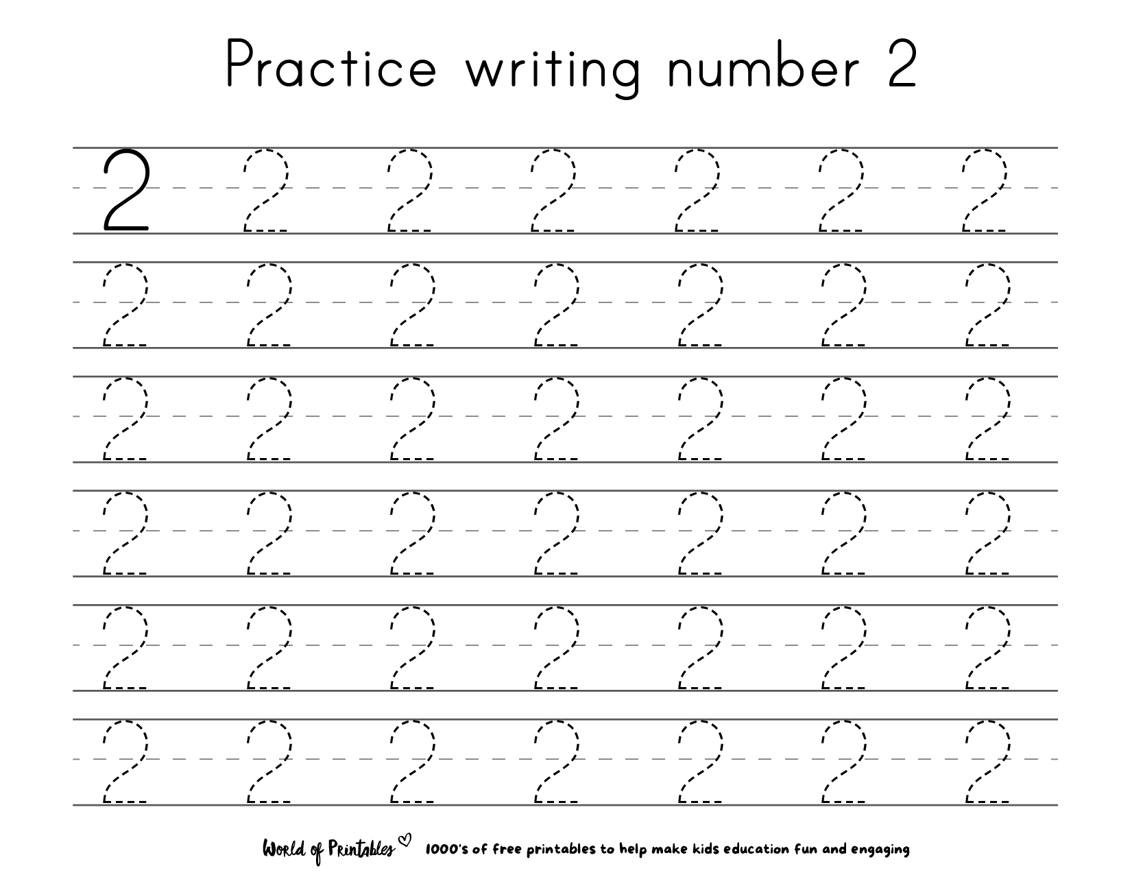 Free Printable Tracing Numbers 1 20 Worksheets Pdf