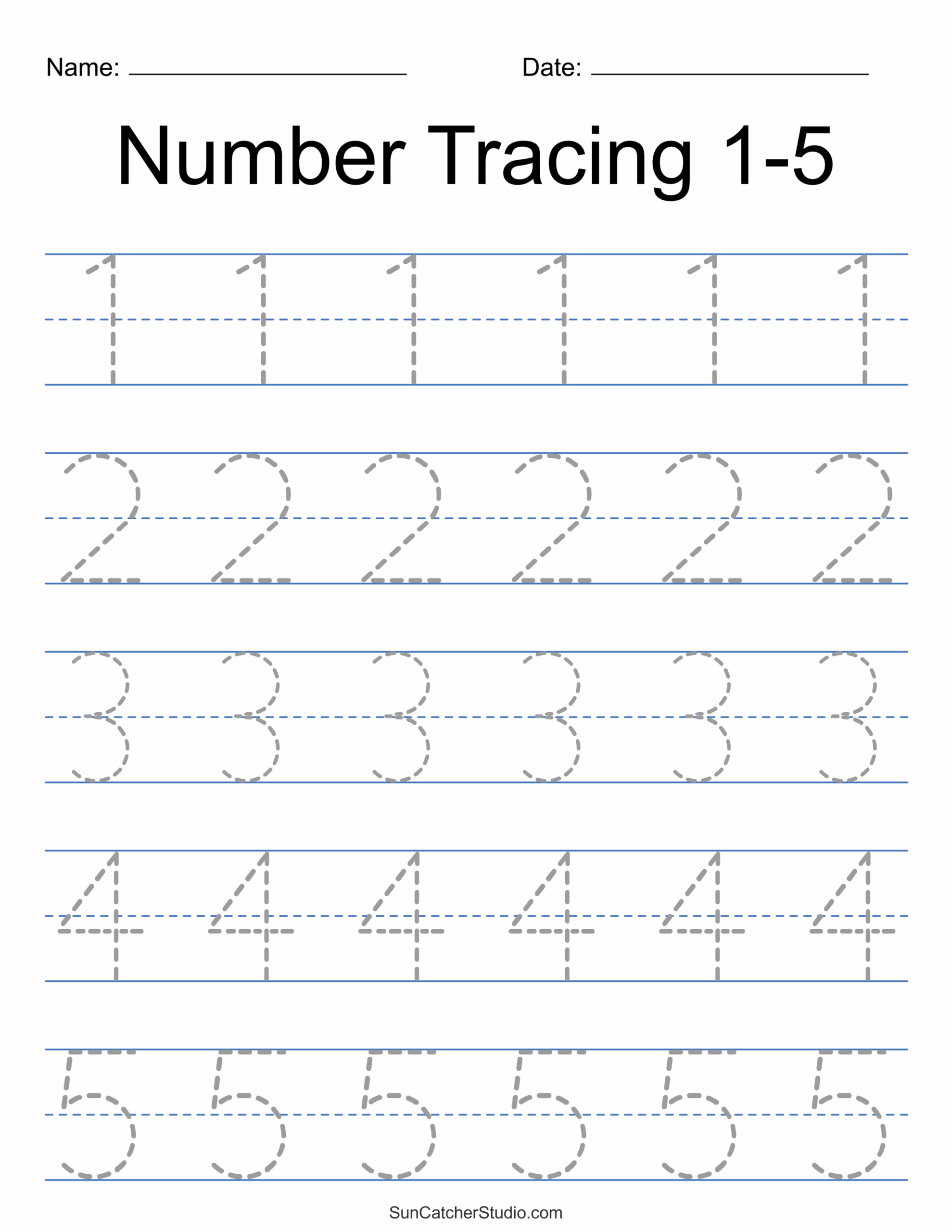 Number Worksheets Printable Free