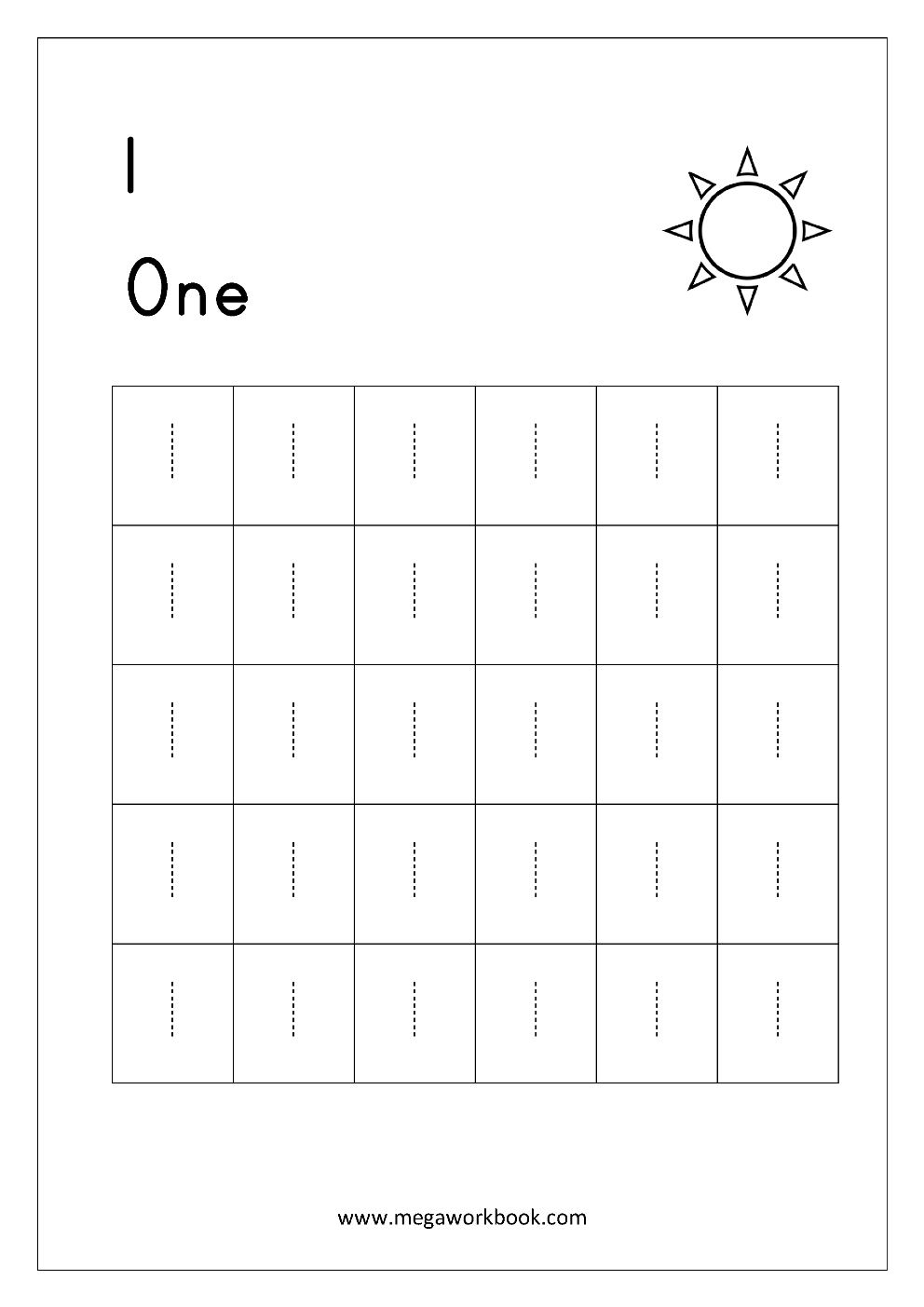 Free Printable Number Tracing Worksheets