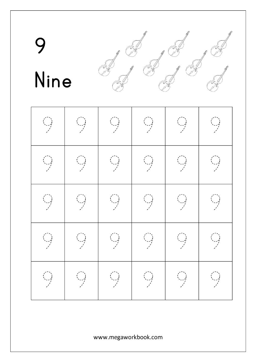 Tracing Numbers Number Tracing Worksheets Tracing Numbers 1 To 10 Number Writing Practice MegaWorkbook