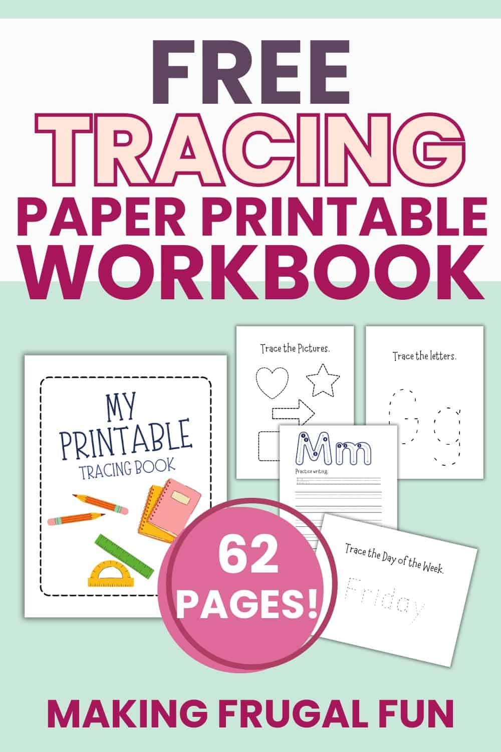 Tracing Paper Printable Worksheets For Kids Making Frugal FUN