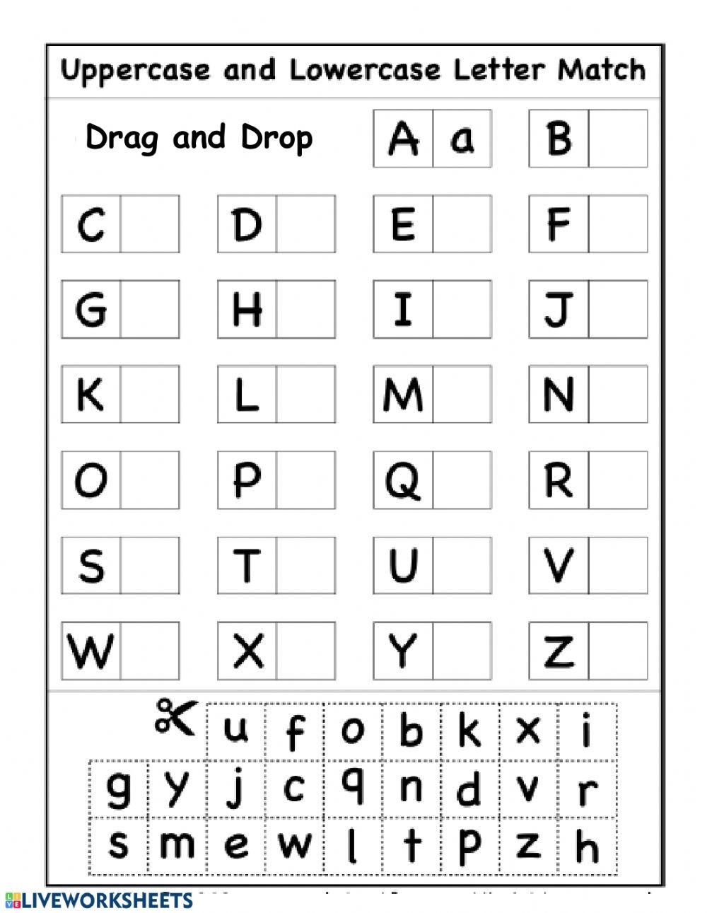 Uppercase And Lowercase Letters Worksheets K5 Learning Worksheets Library