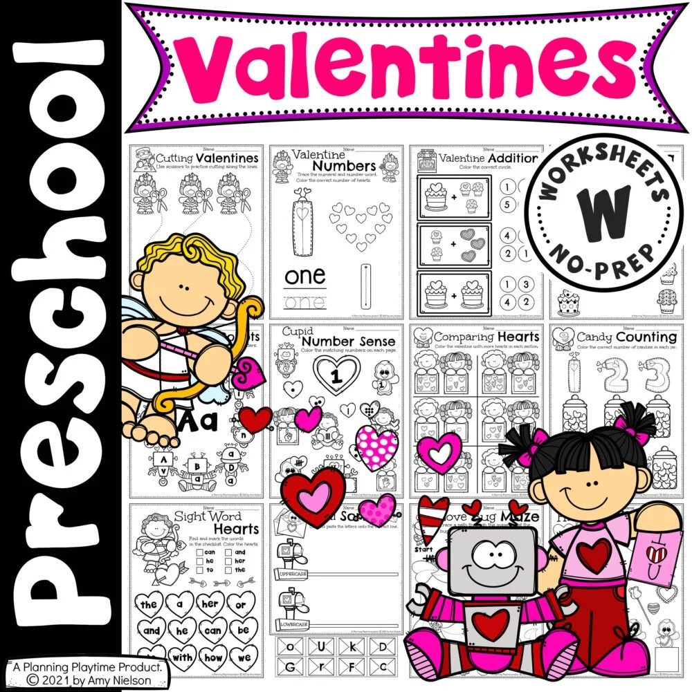 Valentine Printable Worksheets