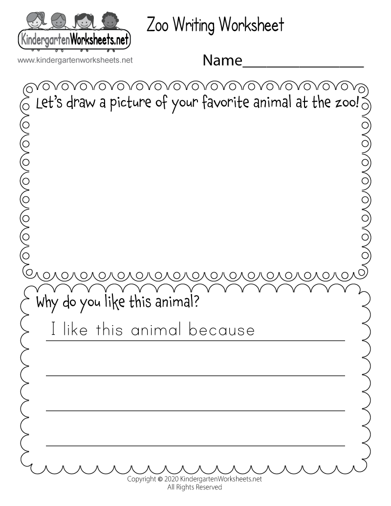 Zoo Writing Worksheet Free Printable Digital U0026 PDF