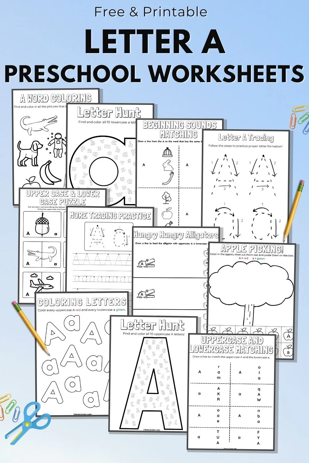 Free Printable Worksheets For Preschoolers