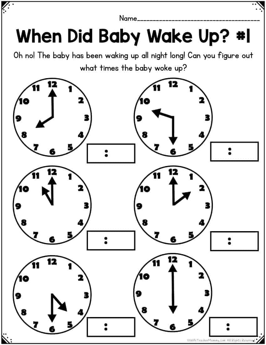 1st Grade Math Worksheets Printable