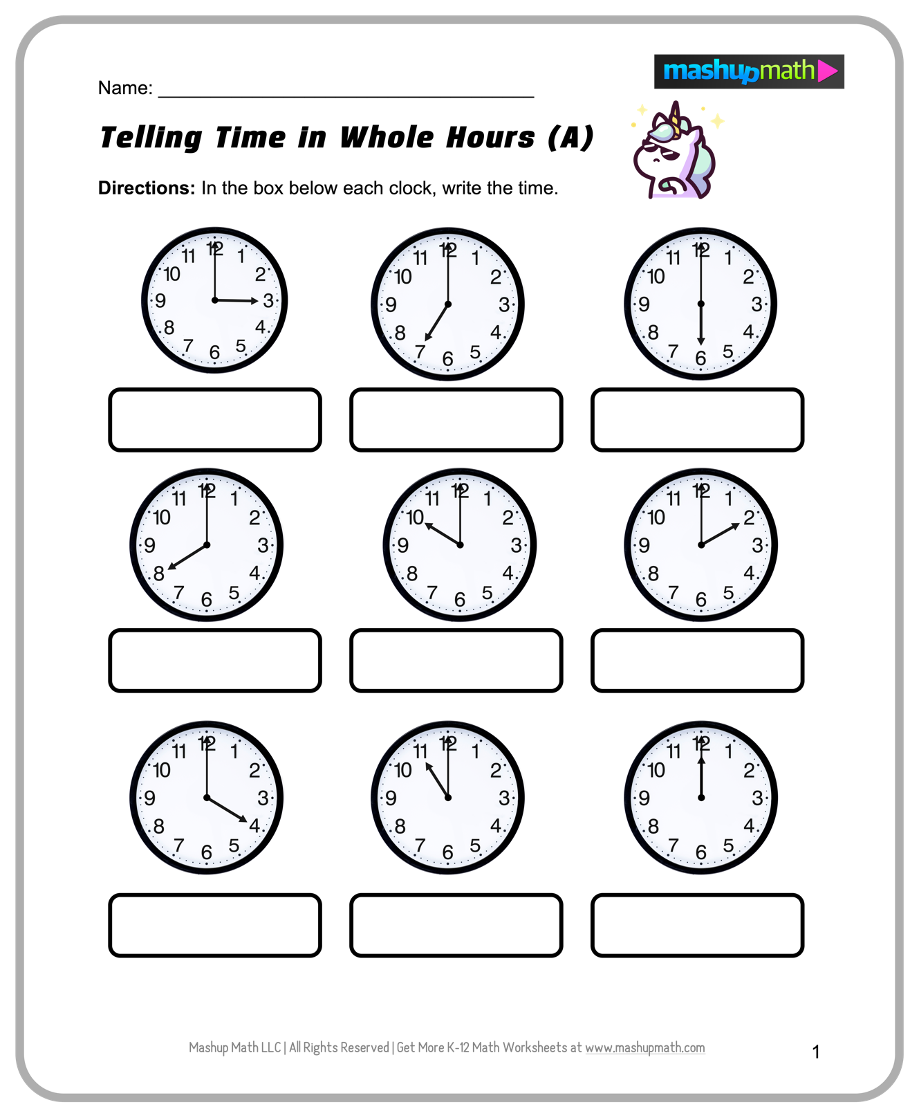 Math Worksheets Kindergarten Printable