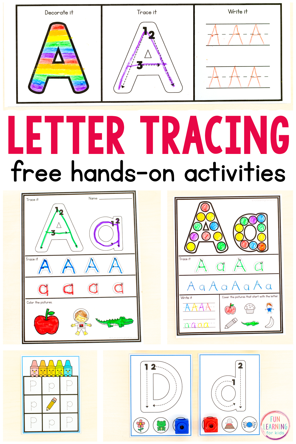 Free Printable Tracing Letter A Worksheets