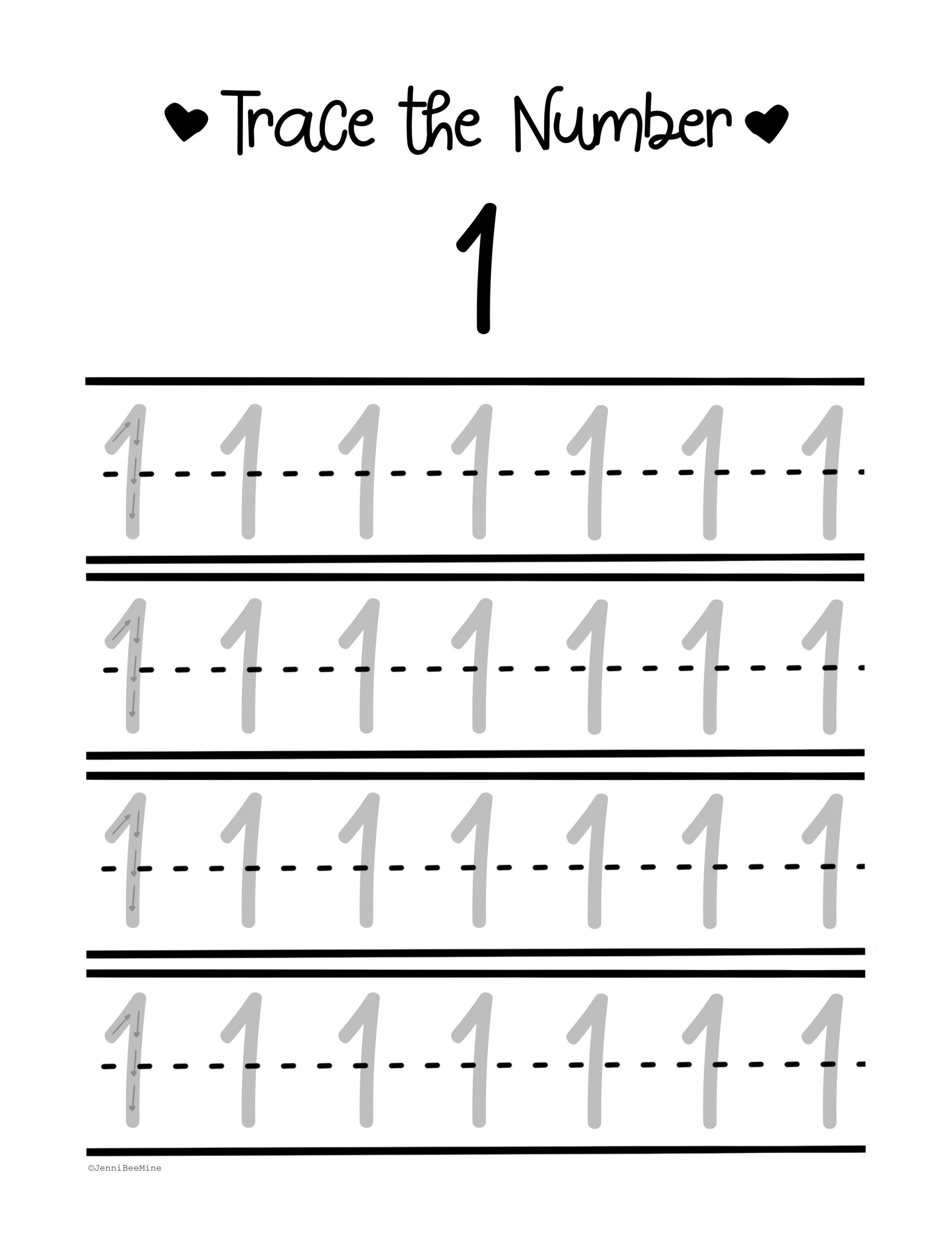 free preschool printables packet number 1 jennibeemine
