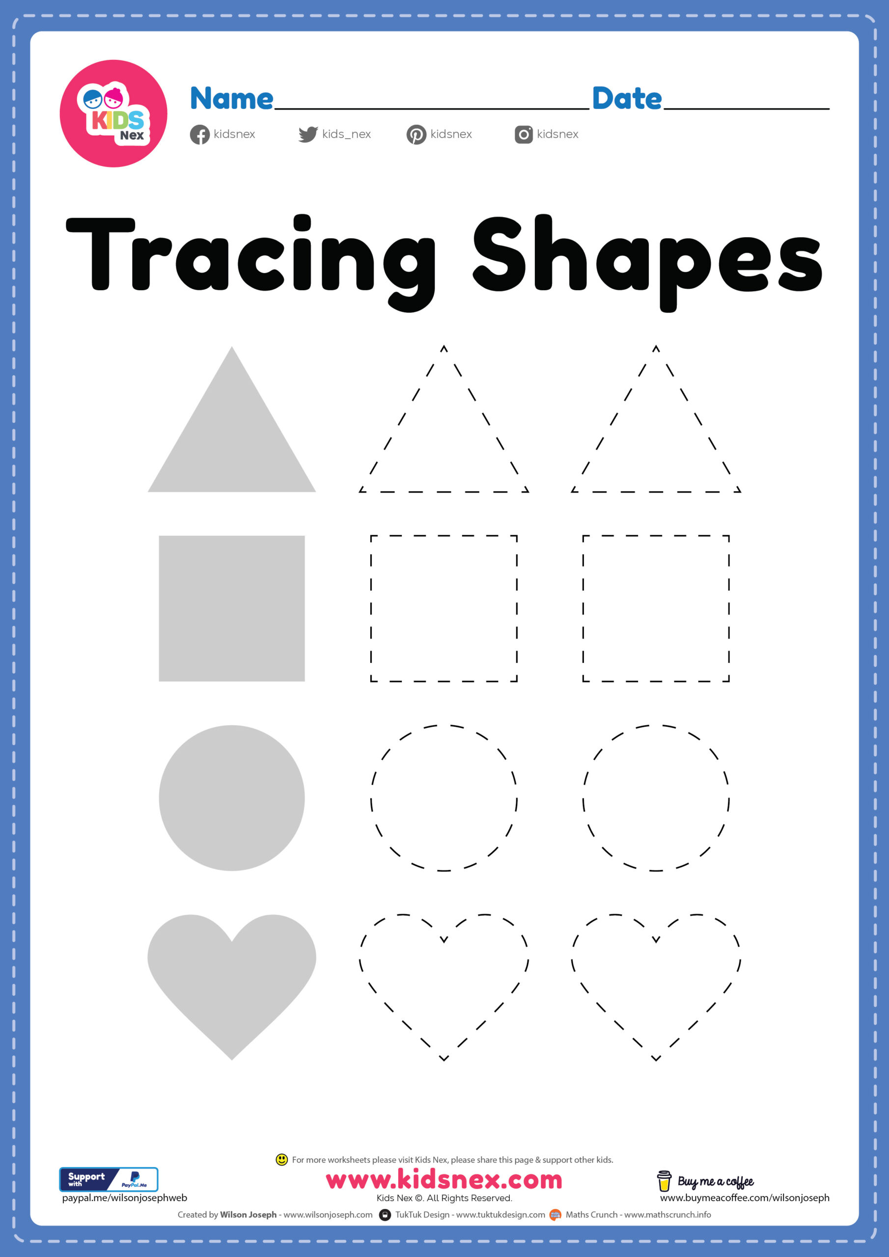 free printable shapes worksheet for kindergarten u0026 preschool