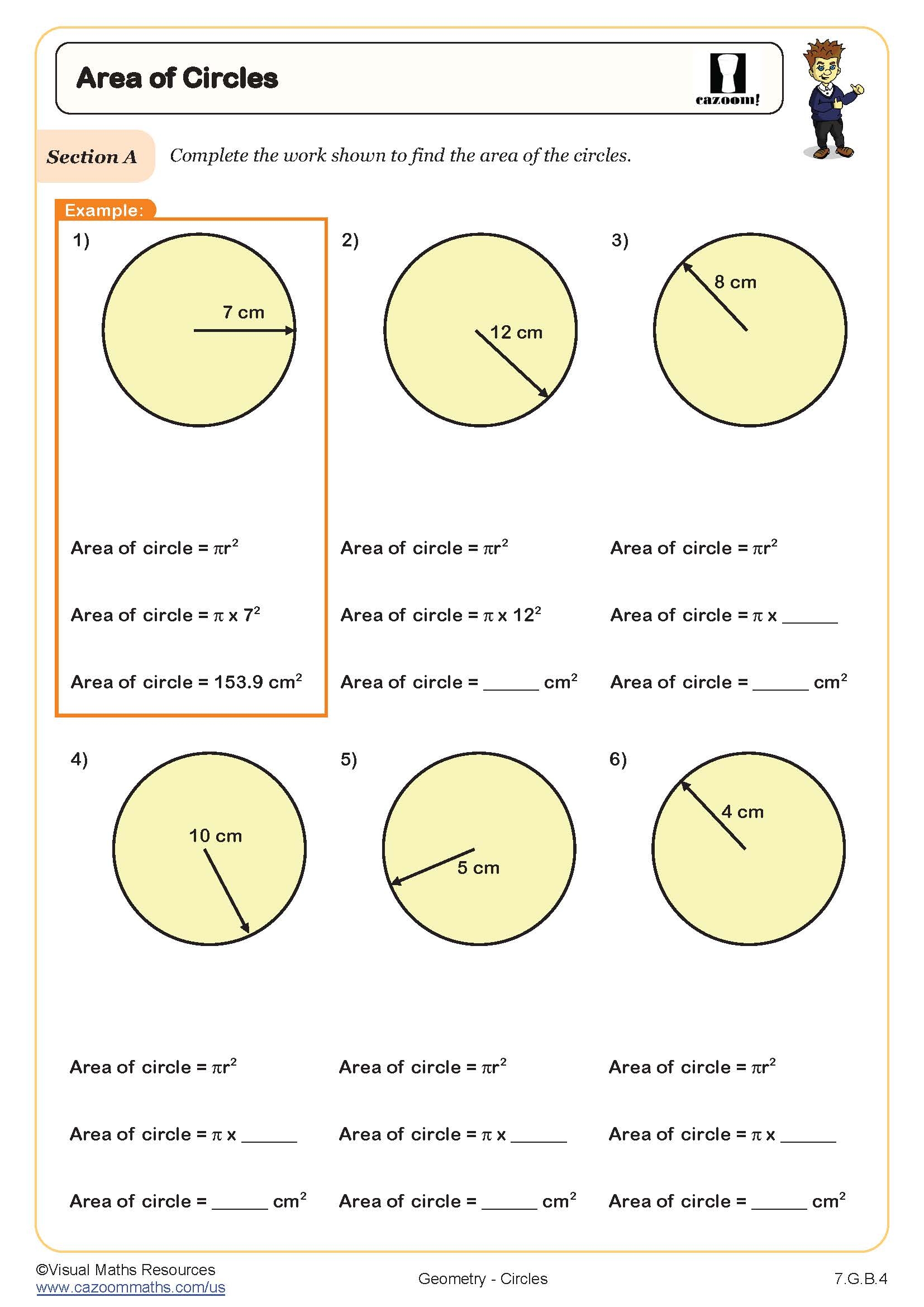 home cazoom math worksheets