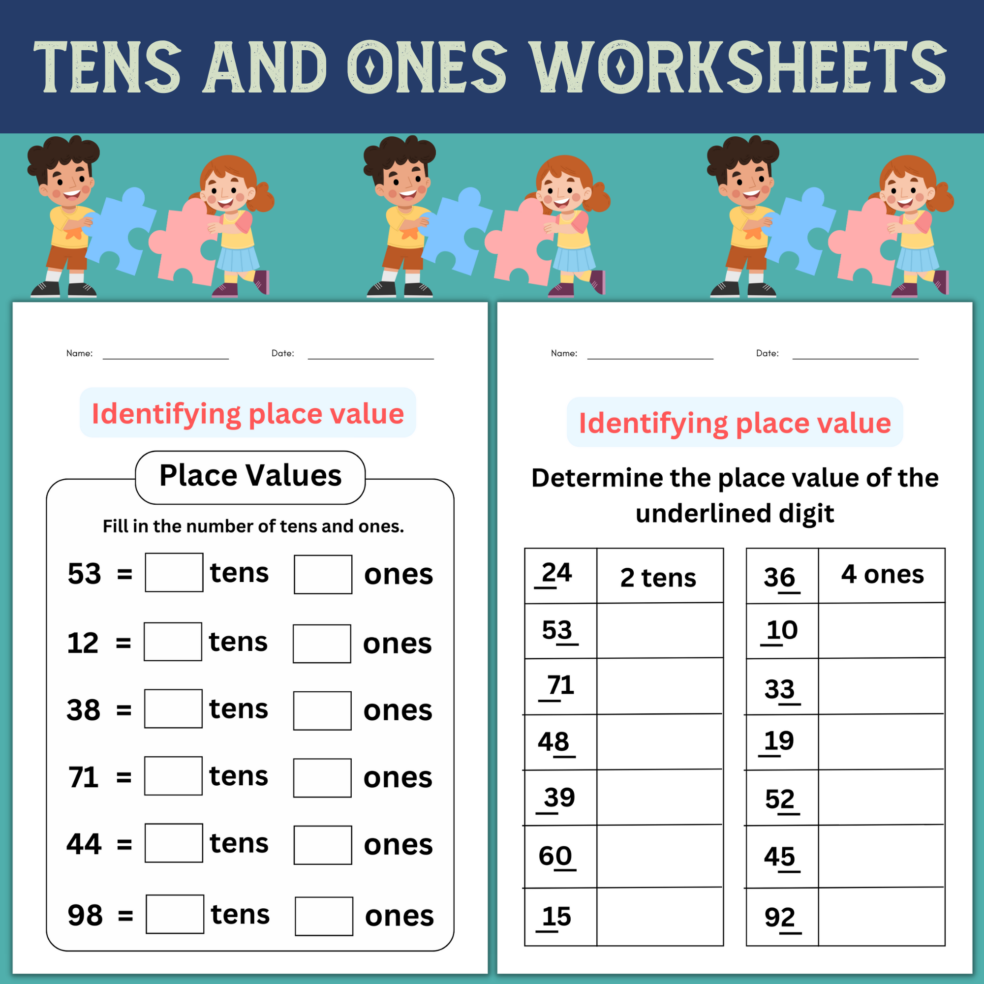 First Grade Math Worksheets Printable