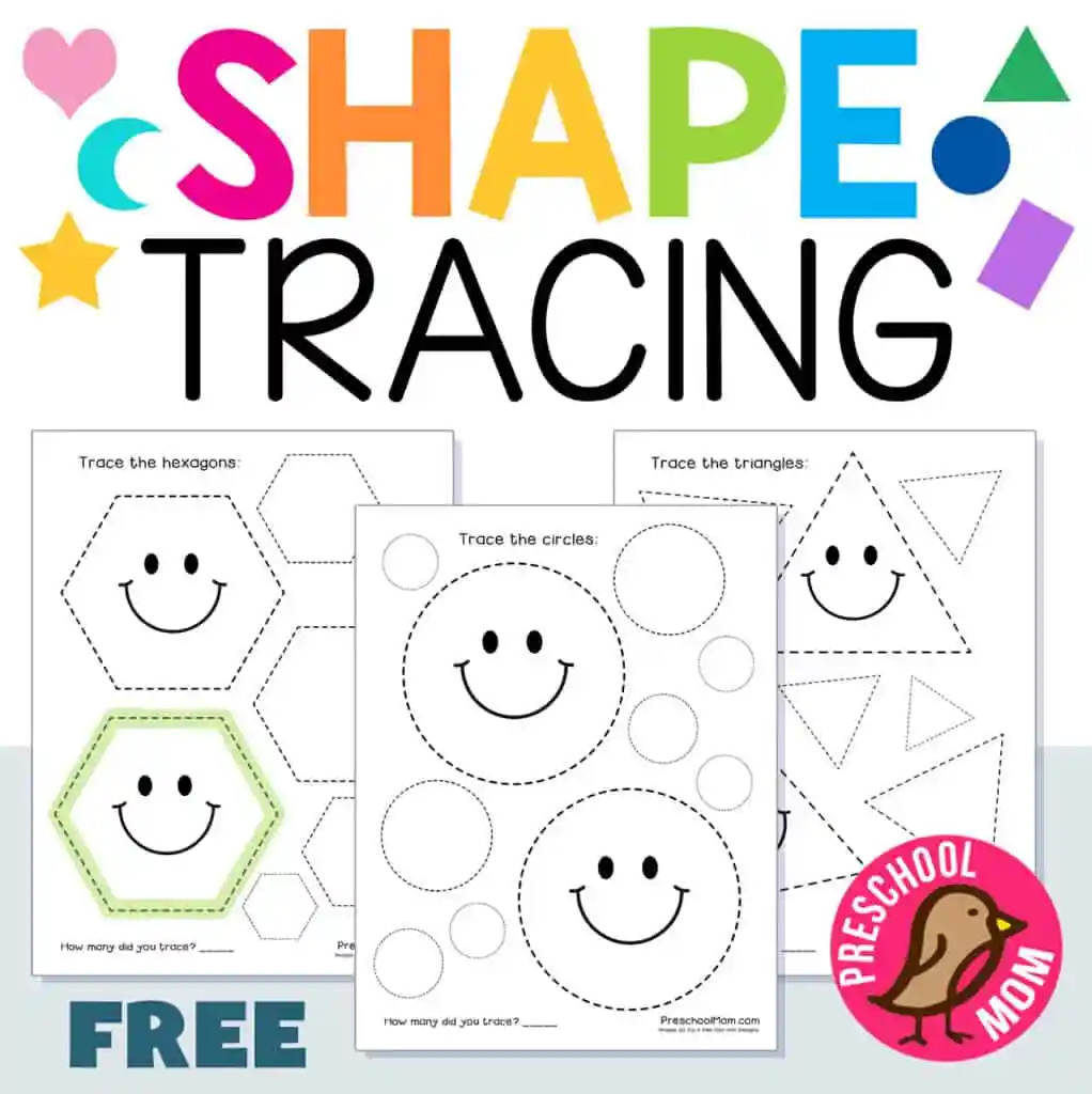 shapes worksheets preschool mom